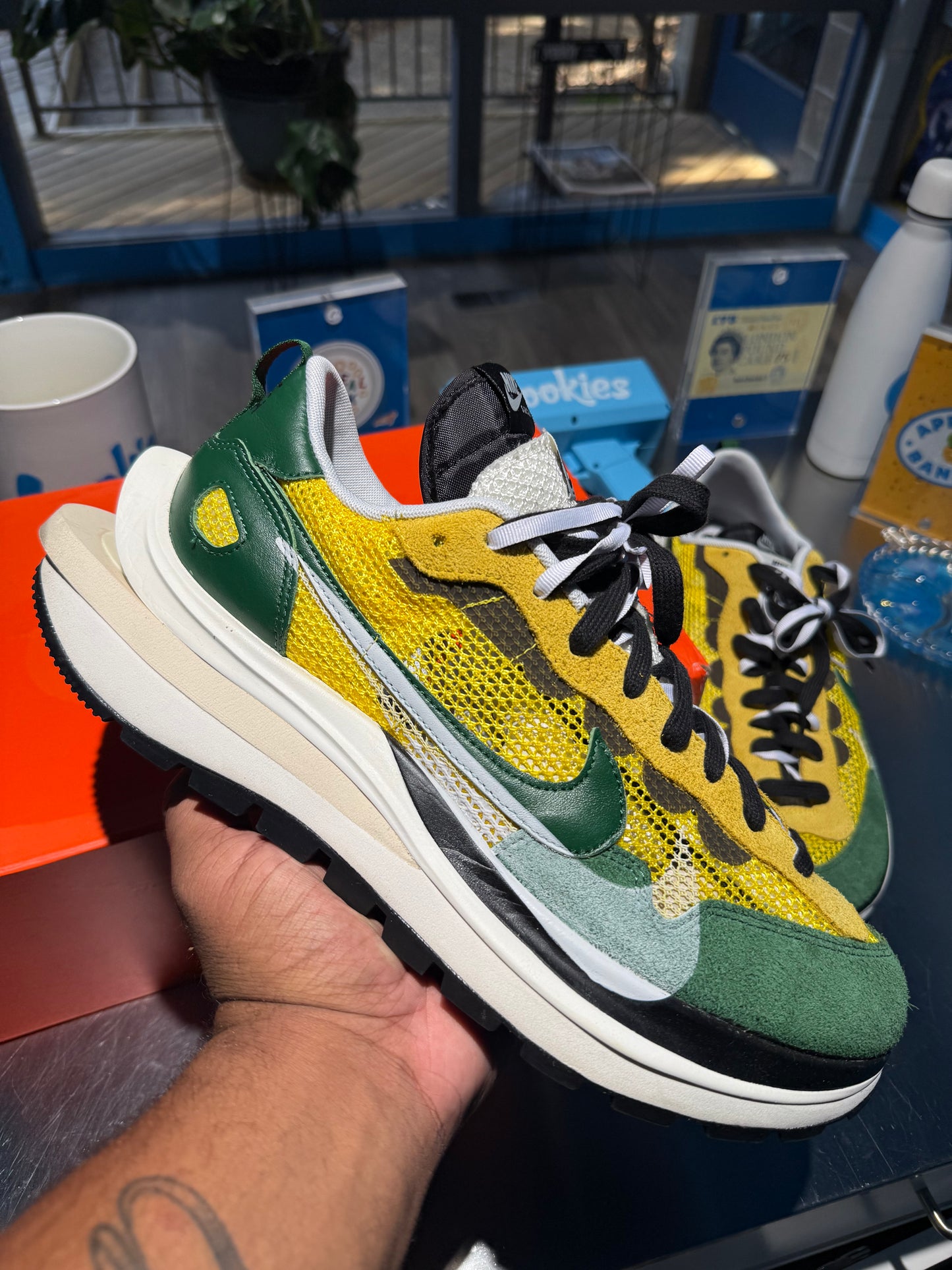 sacai x VaporWaffle 'Tour Yellow'