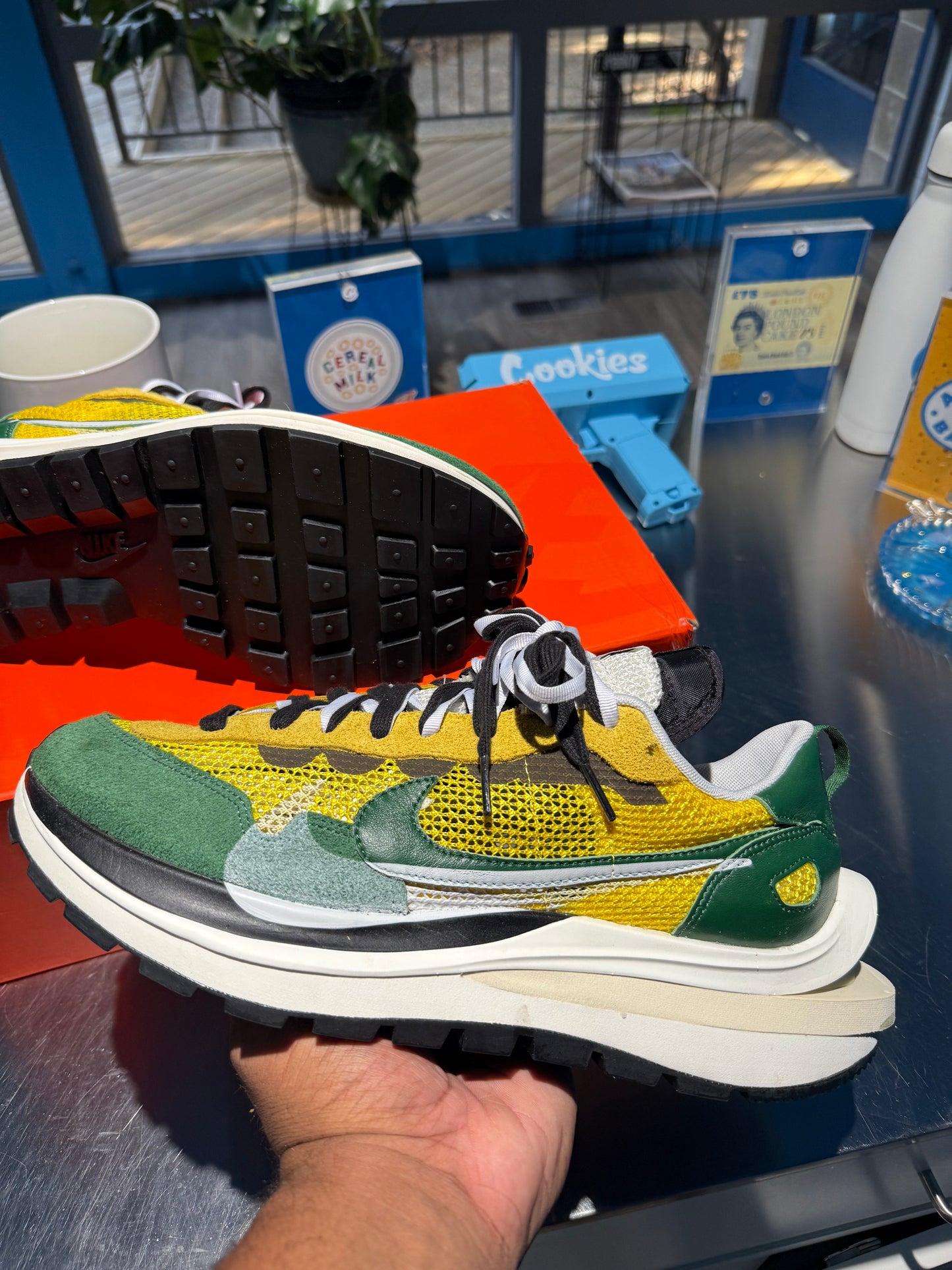 sacai x VaporWaffle 'Tour Yellow'