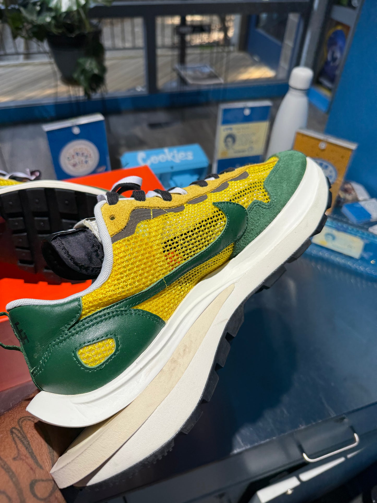 sacai x VaporWaffle 'Tour Yellow'
