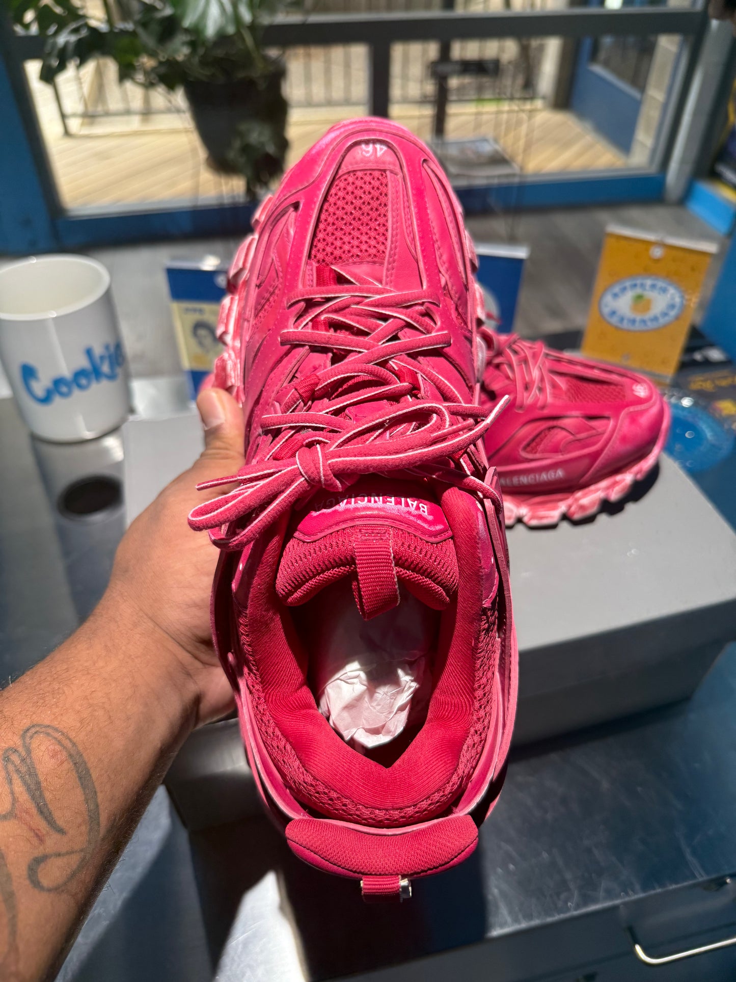 Balenciaga Track Sneaker 'Faded Burgundy'