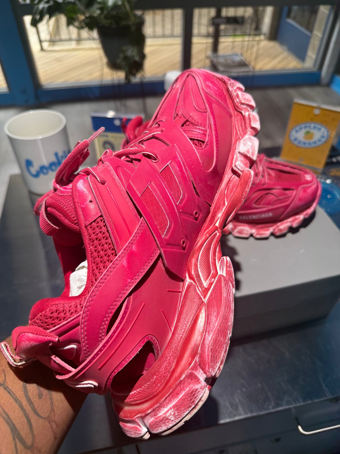 Balenciaga Track Sneaker 'Faded Burgundy'