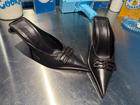 Balenciaga Women's Pointed Toe Slip High Heel Pumps