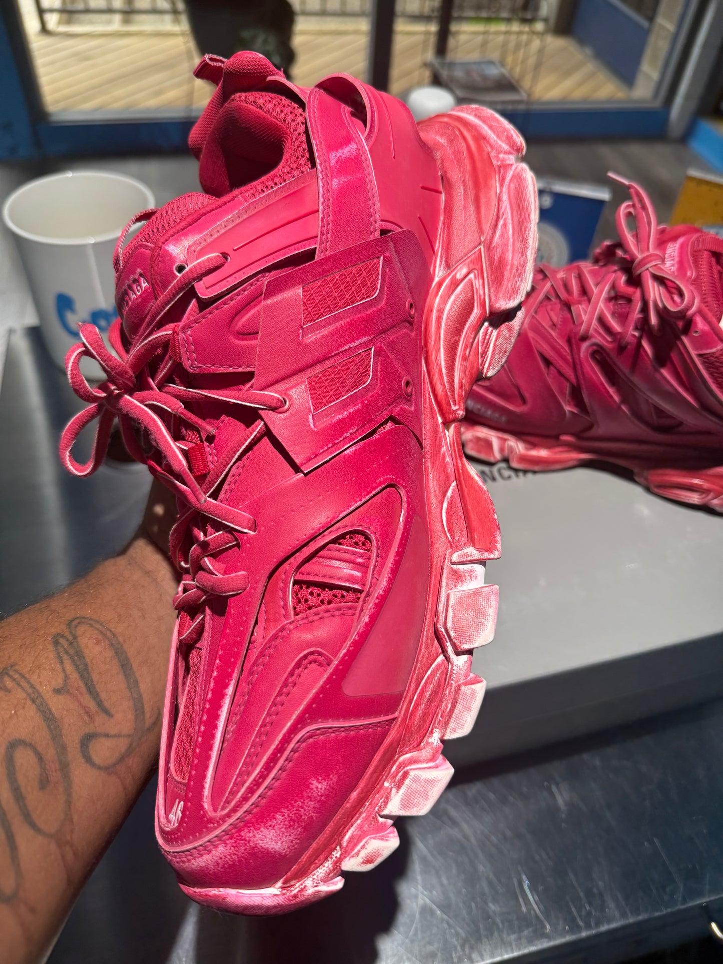 Balenciaga Track Sneaker 'Faded Burgundy'